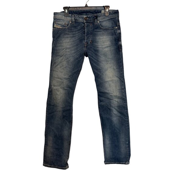 Diesel Safado Regular Slim Straight Jeans Size 30 Medium Wash Stretch Denim Pre- - Picture 1 of 9